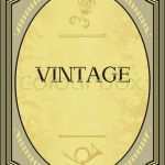 Vintage Etiketten Vorlagen Einzigartig Rahmen Nostalgisch Vektor Stock Vektor