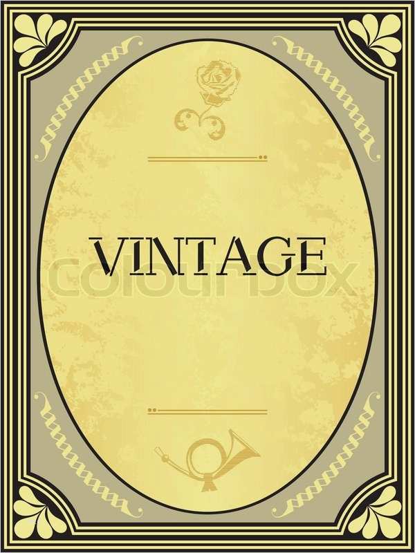 Rahmen nostalgisch vektor Stock Vektor vektor