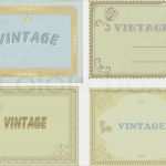 Vintage Etiketten Vorlagen Luxus Sammlung Von Vintage Etiketten Stock Vektor