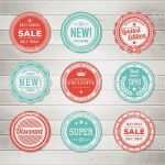 Vintage Etiketten Vorlagen Schönste Satz Von Vintage Etiketten Blau Und Rot Vorlagen Symbole