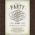 Vintage Vorlagen Bewundernswert Drucke Selbst Vorlage Vintage Partyflyer