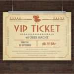 Vip Einladung Vorlage Erstaunlich Einladungskarte Vip Ticket Retro