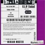 Vip Einladung Vorlage Schönste Schon Einladung Geburtstag Eintrittskarte Vorlage Und