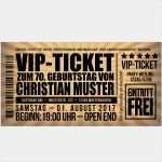 Vip Einladung Vorlage Süß Einladungen Zum 70 Geburtstag “vip Ticket” – Meine