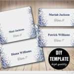 Visa Card Kündigen Vorlage Großartig Hochzeit Placecard Vorlage Druckbare Blau Tischkarten Navy