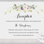 Visa Karte Kündigen Vorlage Elegant Empfang Einladung Vorlage Druckbare Blumen Girlande
