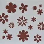 Visa Karte Kündigen Vorlage Schönste Flower Power Schablone Vorlage Scrapbooking Kunst Karte