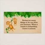 Visitenkarten Arzt Vorlagen Luxus Babysitter Slogan Visitenkarten Visitenkarte