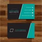 Visitenkarten Design Vorlagen Kostenlos Download Einzigartig Elegante Grüne Visitenkarte Design