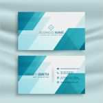 Visitenkarten Hintergrund Vorlagen Kostenlos Schönste Modern Blau Und Weiß Visitenkarte Design Vorlage