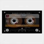Visitenkarten Musik Vorlagen Beste Retro Dj Musik Kassette Mixtape Visitenkarte