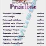 Visitenkarten Nagelstudio Vorlagen Süß Preisliste Für Nagelstudio Fingernagelstudio