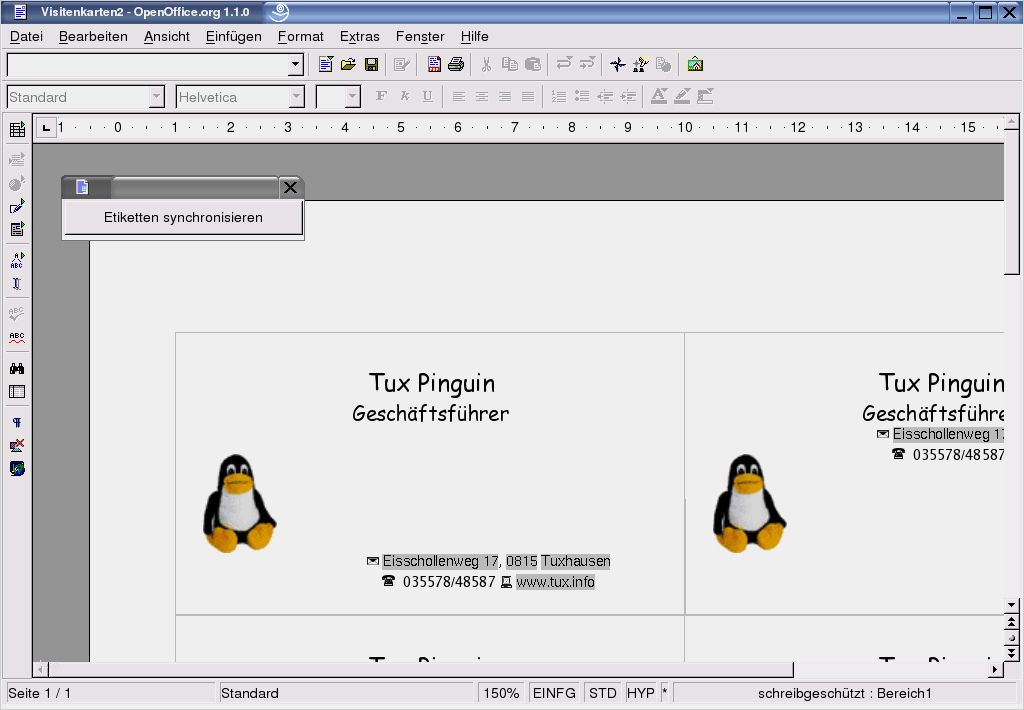 Visitenkarten Openoffice Vorlagen Einzigartig Easylinux Easylinux 03 2004 Visitenkarten