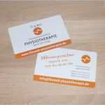 Visitenkarten Vorlagen Physiotherapie Best Of Printdesign