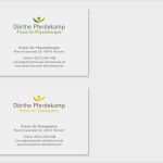 Visitenkarten Vorlagen Physiotherapie Neu Praxis Dörthe Pferdekamp Snt