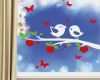 Vogel Vorlagen Für Fenster Luxus Fensteraufkleber Vögel Auf ast 3farbig Wandtattoo Loft