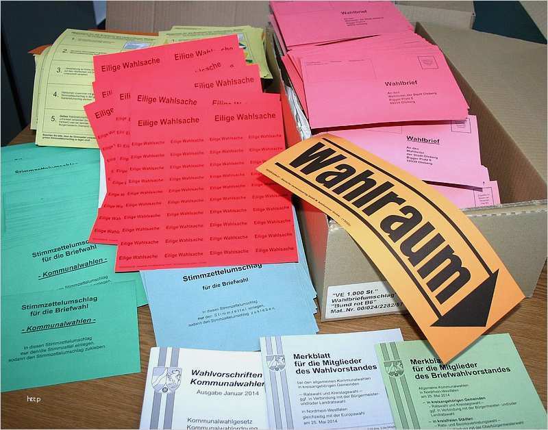 Vollmacht Briefwahl Vorlage Neu Nrw Landtagswahl Schon Jetzt Stimmabgabe Per Briefwahl