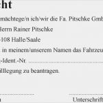 Vollmacht Kfz Abmeldung Vorlage Wunderbar Vollmacht Vorlage