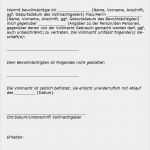 Vollmacht Vorlage Word Kostenlos Beste Vollmacht Muster & Vorlage