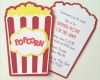 Vorlage 10er Register Gut Popcorn Einladung 10er Pack