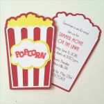 Vorlage 10er Register Gut Popcorn Einladung 10er Pack