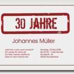 Vorlage 30 Geburtstag Best Of 30 Geburtstag Einladung