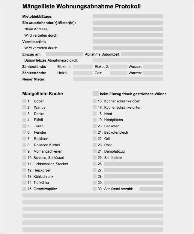 Vorlage Abnahmeprotokoll Bewundernswert Abnahmeprotokoll Vorlage Word Süß Mängelliste Wohnung