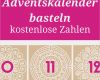 Vorlage Adventskalender Basteln Wunderbar Adventskalender Basteln Zahlen Zum Ausdrucken