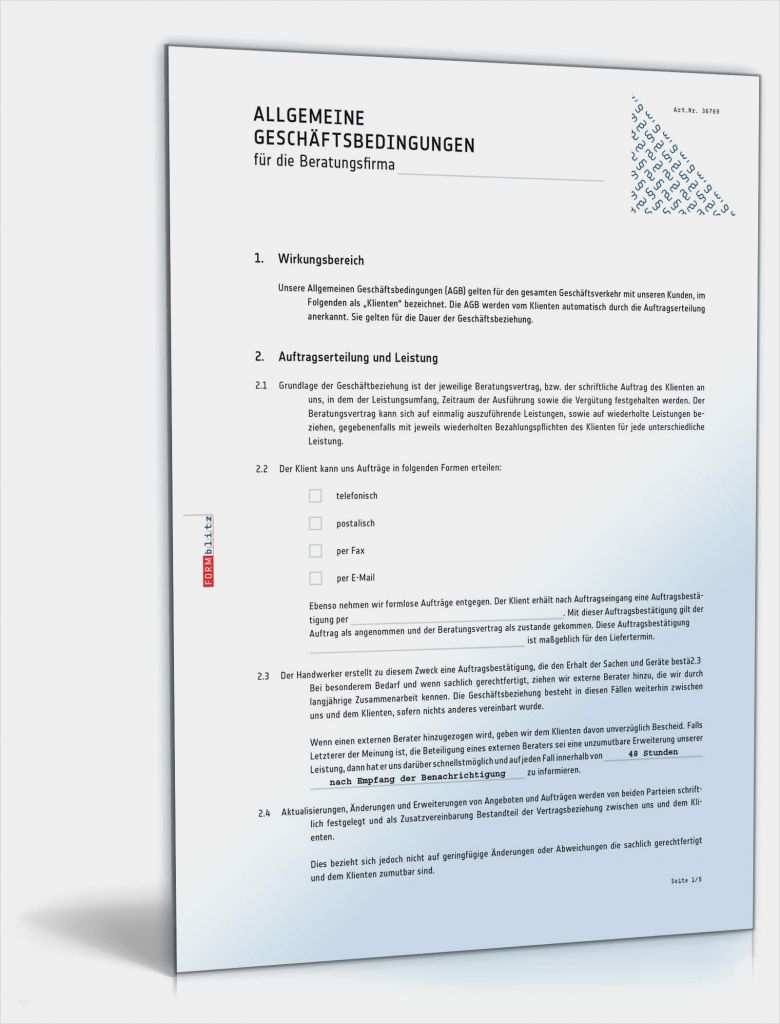 Vorlage Agb Erstaunlich Agb Für Eine Beratungsfirma Muster Vorlage Zum Download