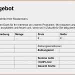 Vorlage Angebot Erstellen Cool 19 Angebot Erstellen Vorlage Kostenlos Vorlagen123