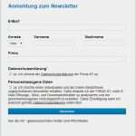 Vorlage Anmeldung Newsletter Süß Dsgvo &amp; E Mail Marketing