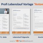 Vorlage Anschreiben Mitarbeiterbefragung Beste Profi Lebenslauf Vorlage "anton" Für Erfolgreiche Bewerbungen