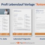 Vorlage Anschreiben Und Lebenslauf Gut Profi Lebenslauf Vorlage &quot;anton&quot; Für Erfolgreiche Bewerbungen