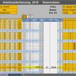 Vorlage Arbeitszeiterfassung Excel Neu Arbeitszeiterfassung 2018 Variable Pause