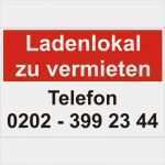 Vorlage Aushang Wohnung Zu Vermieten Erstaunlich Hinweisschild &quot;ladenlokal Zu Vermieten&quot;
