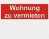 Vorlage Aushang Wohnung Zu Vermieten Schönste Hinweisschild "wohnung Zu Vermieten"