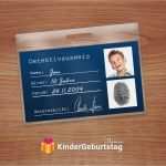 Vorlage Ausweis Hübsch Detektiv Zubehör Und Deko Selbst Basteln Ausweis Vorlage