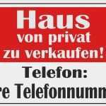 Vorlage Auto Verkaufen Schild Neu Wetterfestes Schild &quot;haus Von Privat Zu Verkaufen&quot;