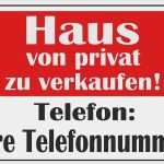 Vorlage Autoverkauf Schild Schön Wetterfestes Schild "haus Von Privat Zu Verkaufen"