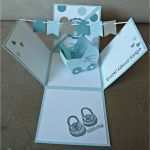 Vorlage Babykarte Erstaunlich Explosionsbox Baby Junge Stampin Up Kinderwagen