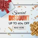 Vorlage Banner Erstaunlich Geschenk Box Verkauf Vorlage Banner Vektor Hintergrund