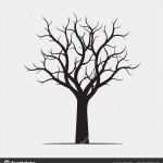 Vorlage Baum Ohne Blätter Wunderbar Schwarzer Baum Ohne Blätter Vektor Illustration Und