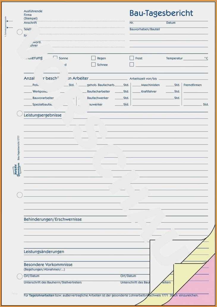Vorlage Bautagebuch Word Genial 15 Bautagebuch Vorlage Word