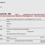Vorlage Bautagesbericht Neu Bau Tagesbericht Vorlage Word Cool Bautagebuch Download