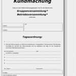 Vorlage Bekanntmachung Luxus Aktiv Im Betriebsrat Die Betriebsratswahl Br 1 Pdf