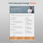 Vorlage Bewerbung Design Erstaunlich Profi Lebenslauf Vorlage "anton" Für Erfolgreiche Bewerbungen