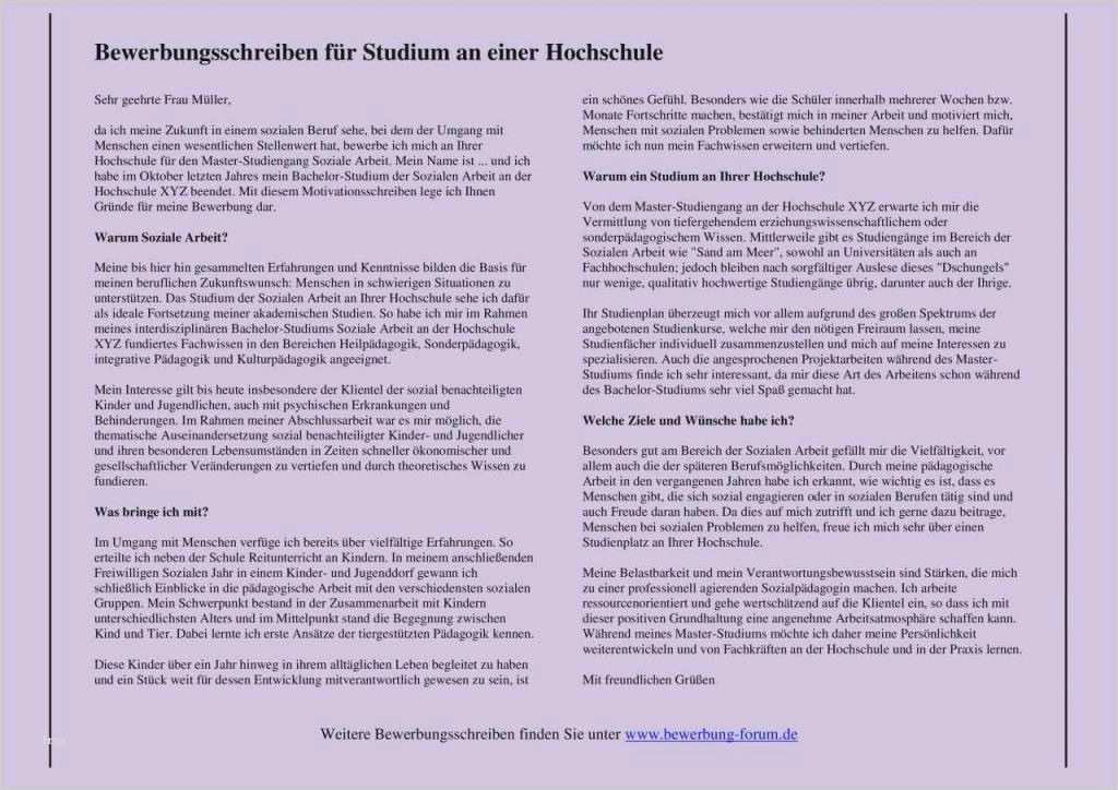 Vorlage Bewerbung Duales Studium Cool 9 Motivationsschreiben Duales Studium Muster