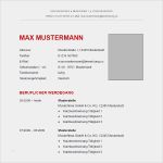 Vorlage Bewerbung Lebenslauf Word Gut Muster 4 Bewerbung