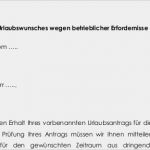 Vorlage Bildungsurlaub Wunderbar Mustervorlage Für Ablehnung Eines Urlaubsantrags