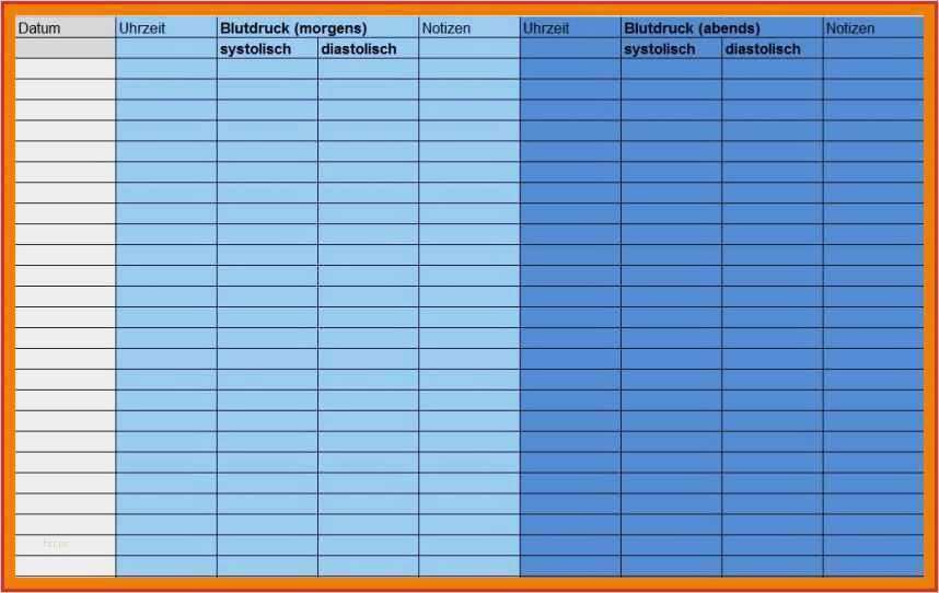 Vorlage Blutdrucktabelle Einzigartig 50 Frische Blutdruck Tabelle Zum